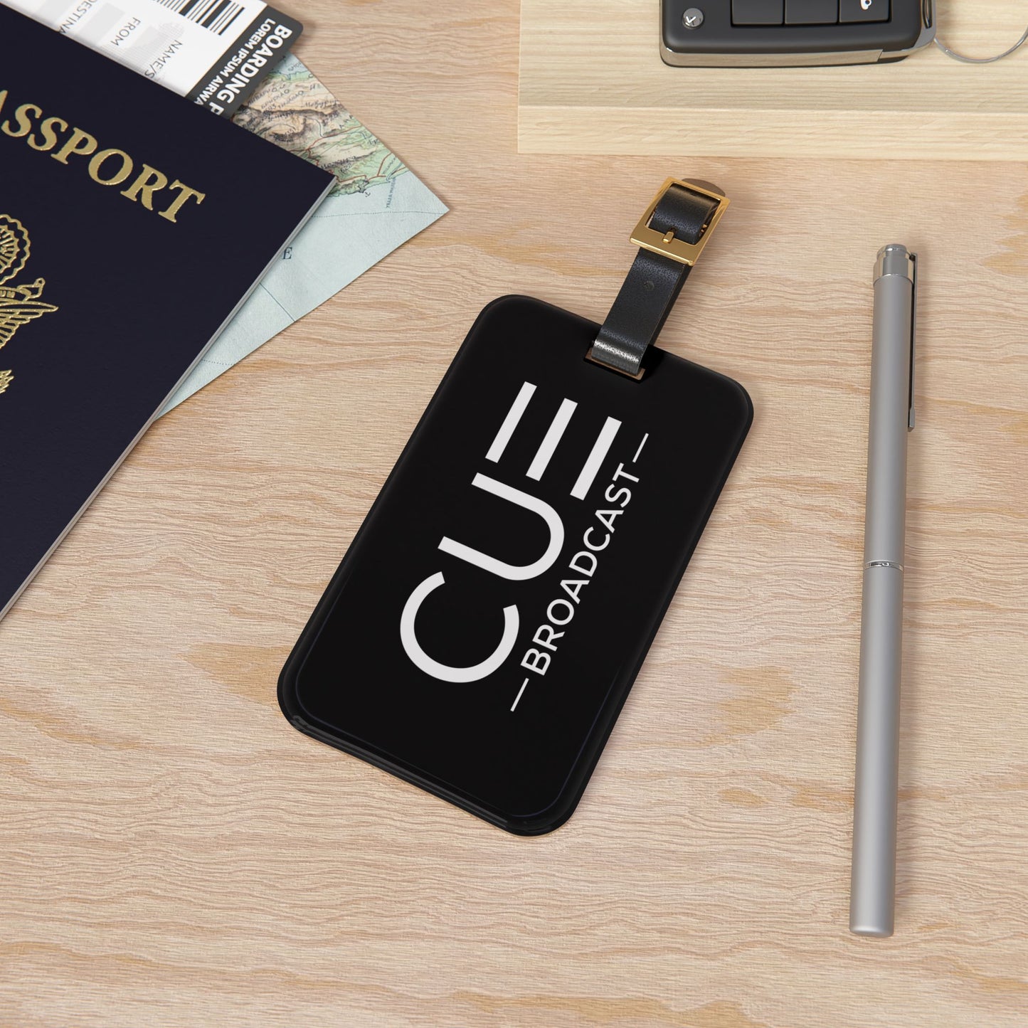 CUE Broadcast Luggage Tag | Stylish Travel Accessory