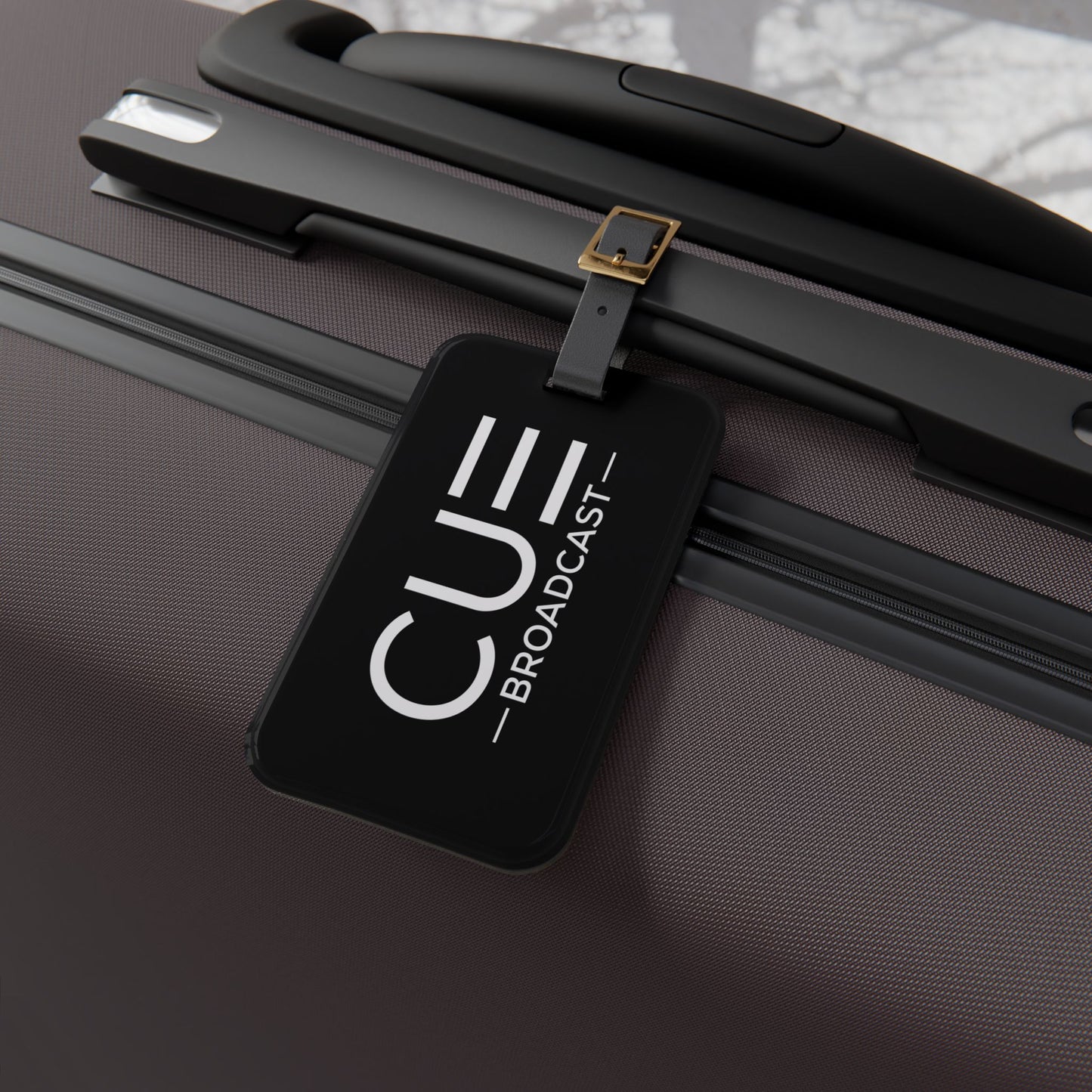 CUE Broadcast Luggage Tag | Stylish Travel Accessory