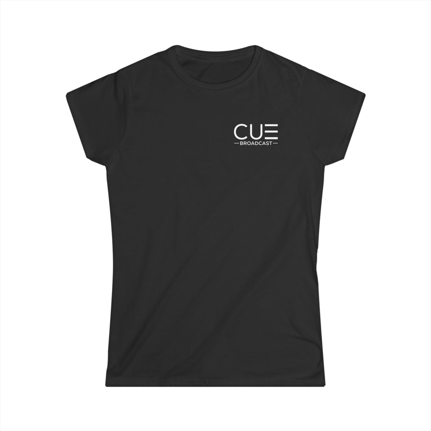 CUE Broadcast Women's Softstyle Tee - Comfortable Casual Tee for Everyday Wear